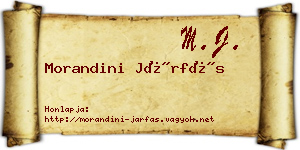 Morandini Járfás névjegykártya